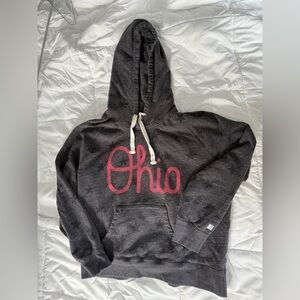 Tailgate Ohio State Women's Gray Star Hoodie
